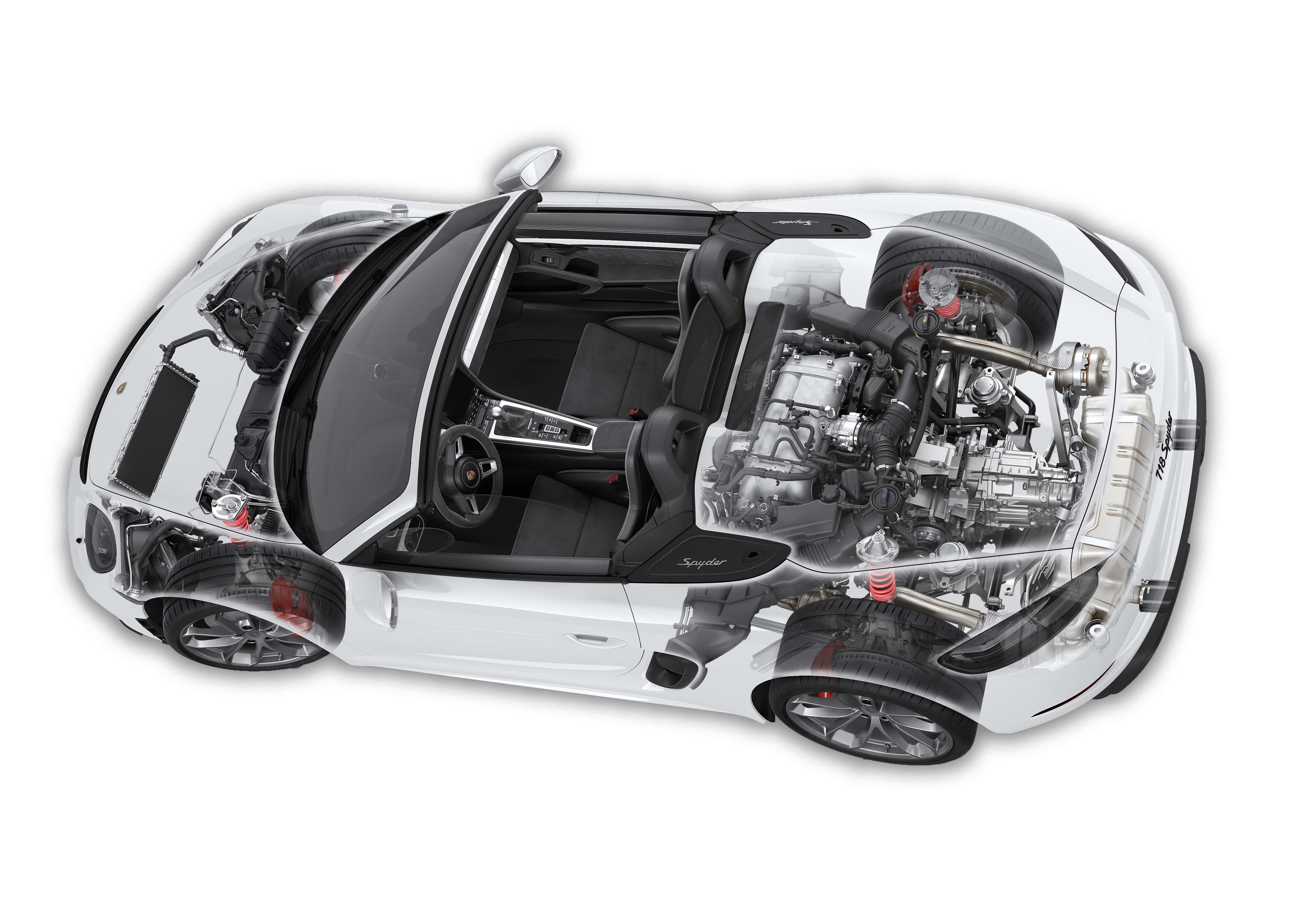 Порше где двигатель. Мотор Porsche 718. Porsche 718 Cayman двигатель. Порше Бокстер двигатель. Porsche Boxster s 718 двигатель.