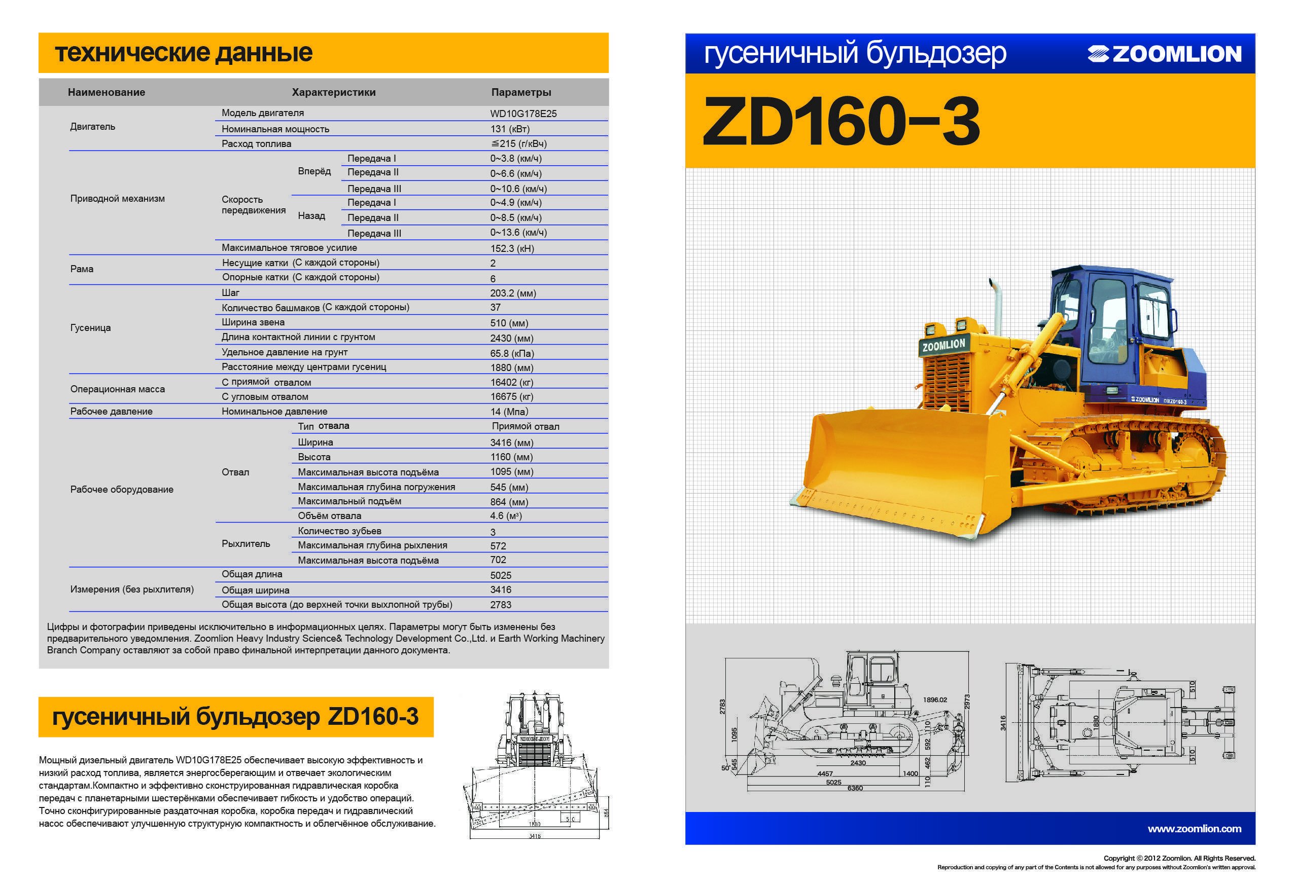 Технические характеристики отзывы. Бульдозер Zoomlion zd160-3 технические характеристики. Бульдозер гусеничный Zoomlion zd160-3. Зумлион 220 бульдозер технические характеристики. Бульдозер бульдозер zd160т3 объем масла.