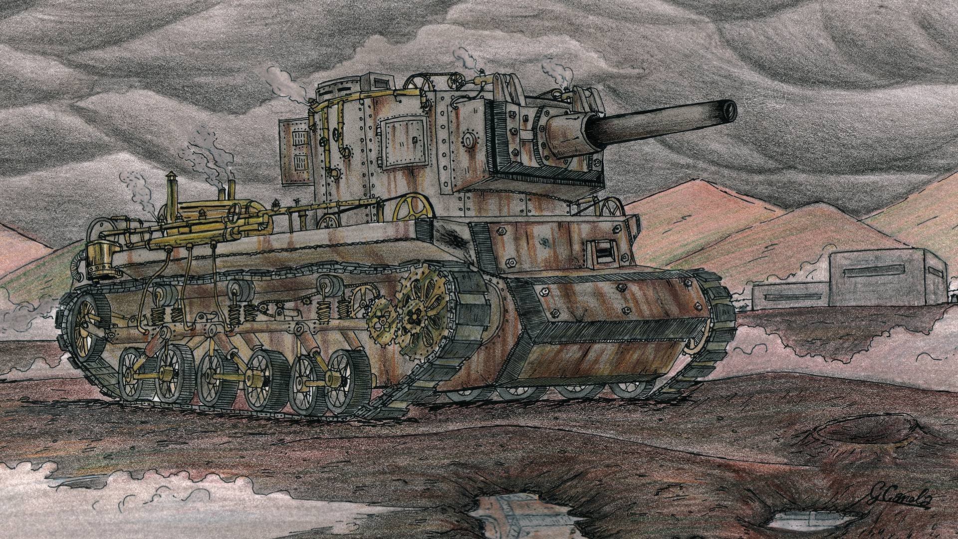 Черчилль танк 2д
