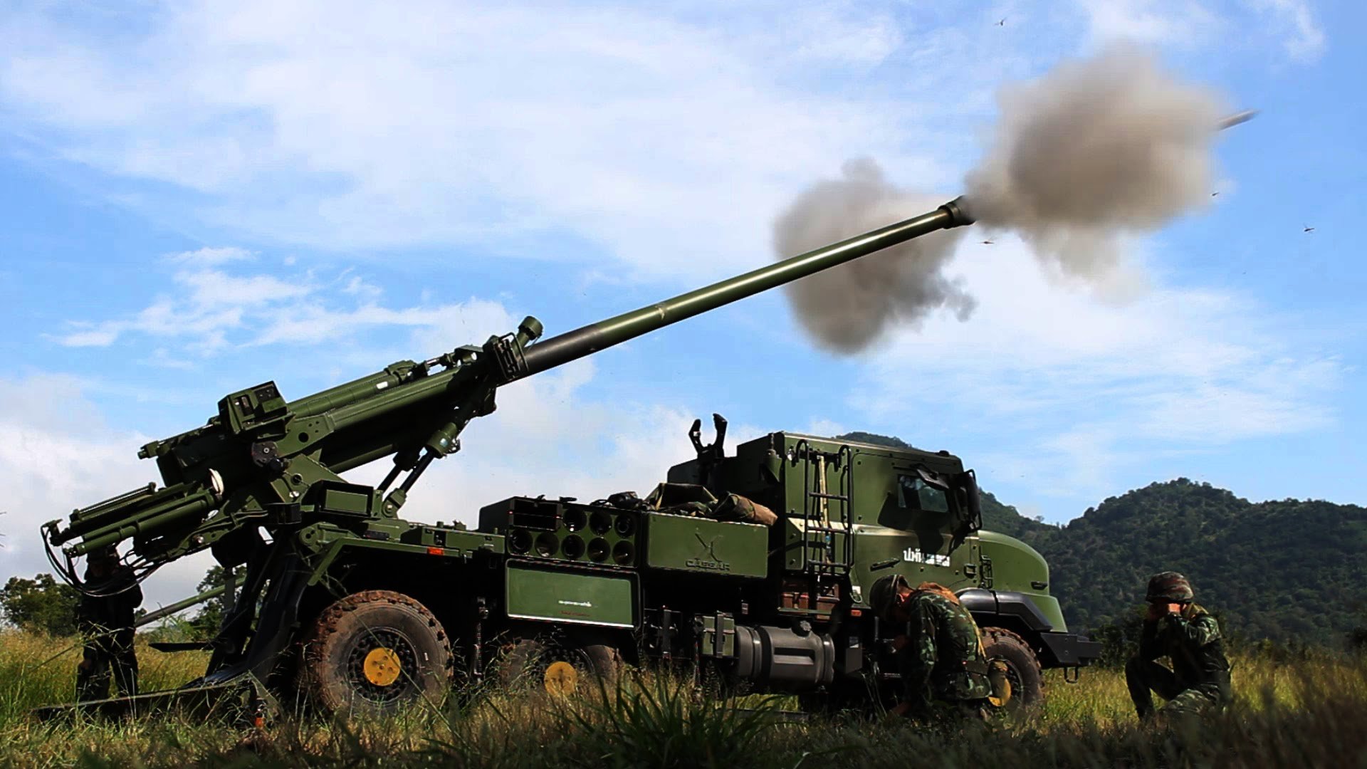 155 мм. Caesar 155mm Howitzer. 155-Мм САУ 