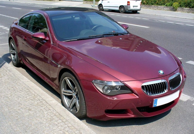 BMW m6 бордовая