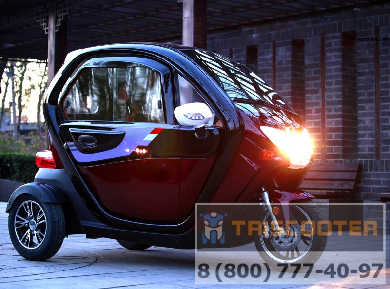 Скутер трицикл Triscooter Avrora 2000w el (ev) с кабиной