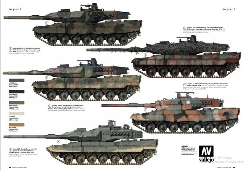 MBT Leopard 2a6 чертеж