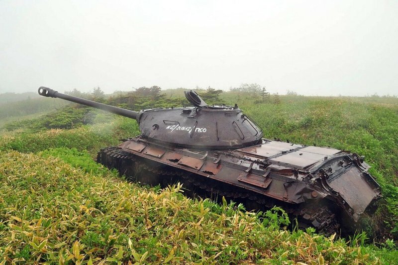 ИС-3 на острове Шикотан