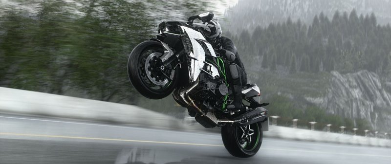 Kawasaki h2r Wheelie