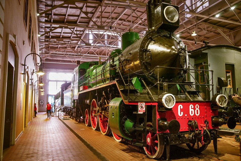 Американец» паровоз в музее железных дорог России