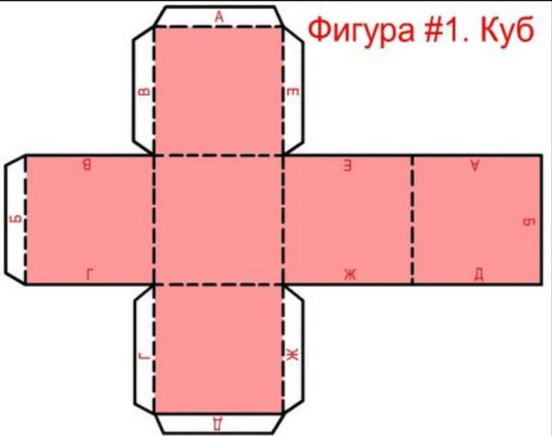 Развертка Куба 6 на 6