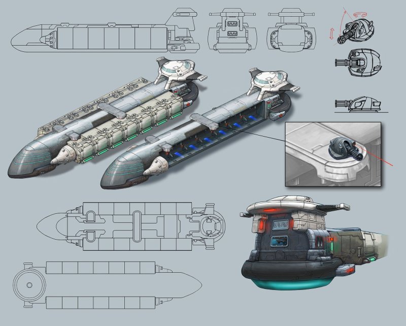 Подводная лодка Sci Fi
