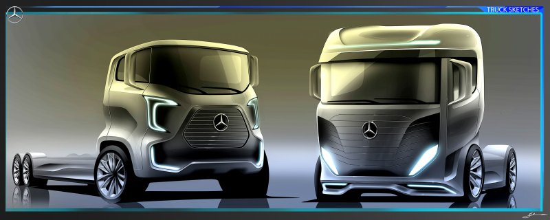 Mercedes Benz грузовик Design