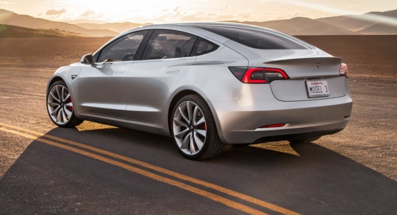 Седан Tesla model 3