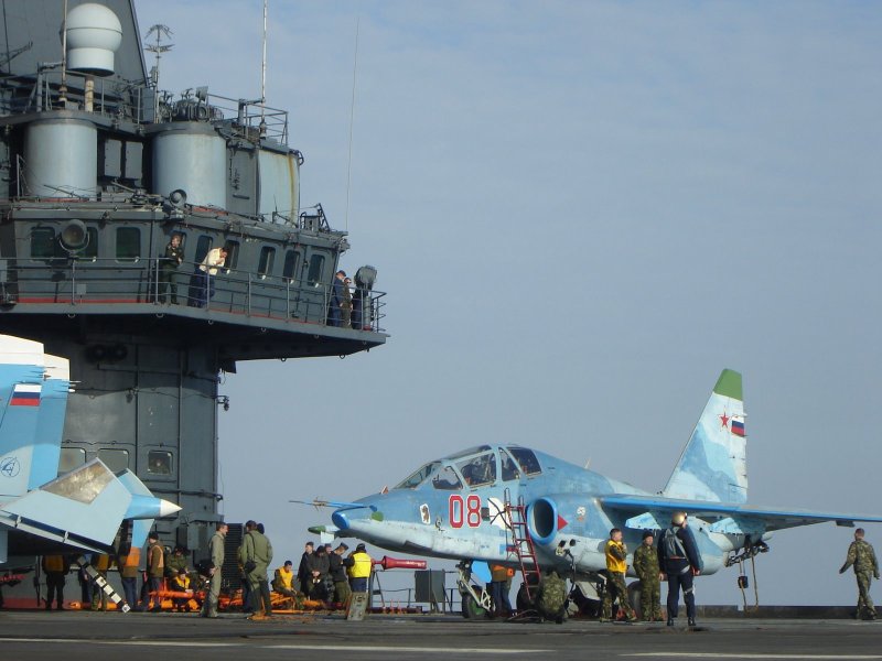 Палуба ТАВКР Адмирал Кузнецов
