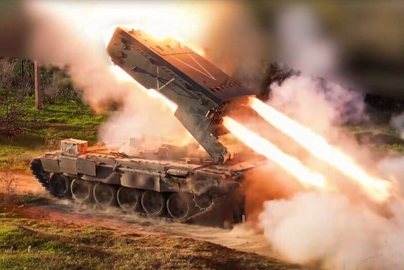 Система ТОС-1а Солнцепек оригами