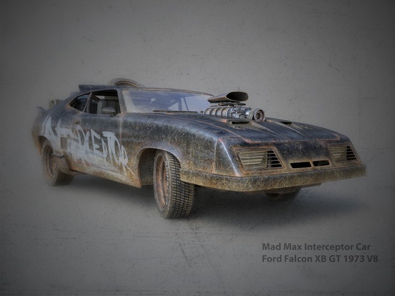 Ford Falcon Mad Max Interceptor Art