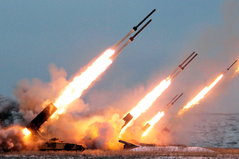 ТОС-1а Солнцепек стрельба