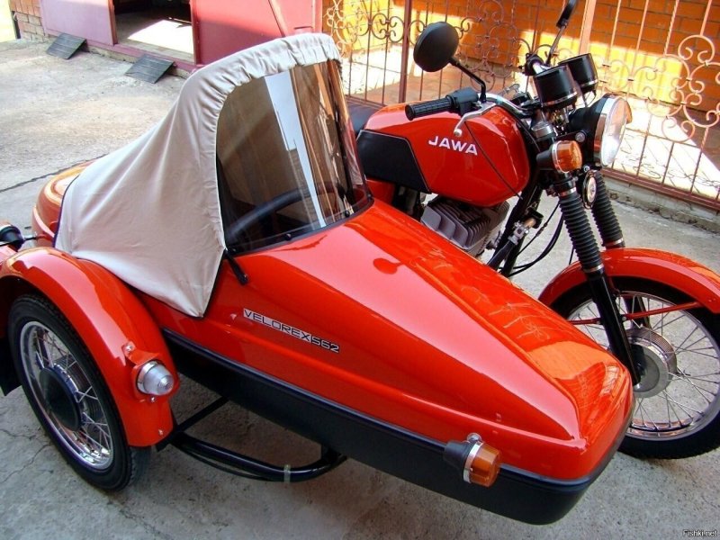 Jawa 638 с коляской