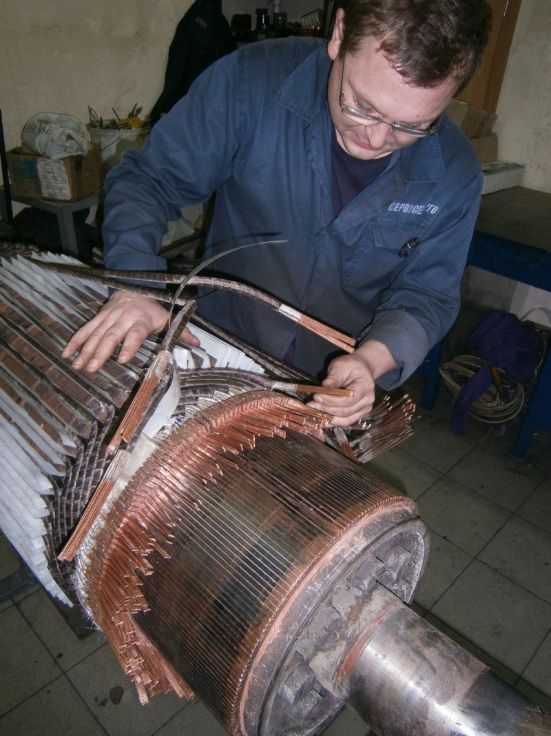 Валы якорей тяговых двигателей