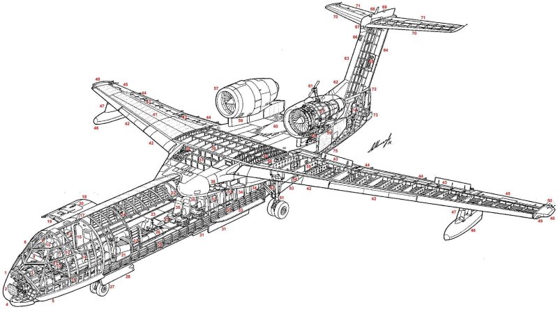 Boeing 767-400er чертеж
