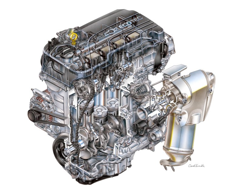 Двигатель ECOTEC 1.8 Chevrolet Cruze