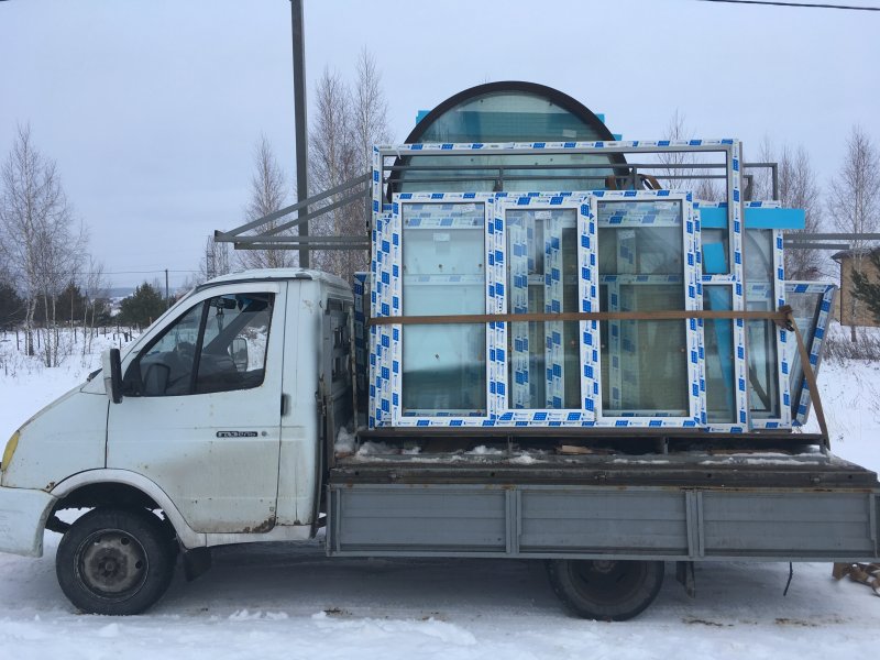 Транспортировка окон ПВХ