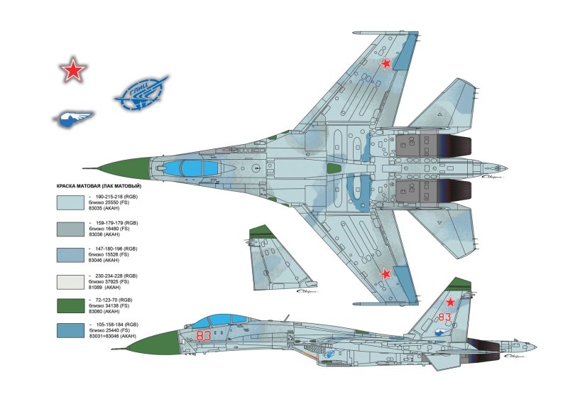 Су-27уб схема окраски