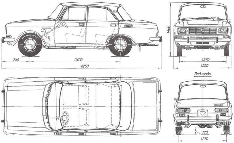 Автомобиль ГАЗ 61 чертёж