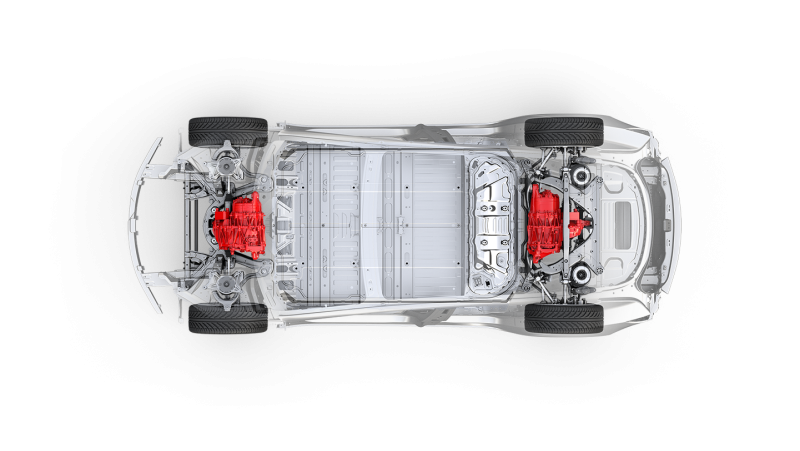 Моторы Tesla model 3