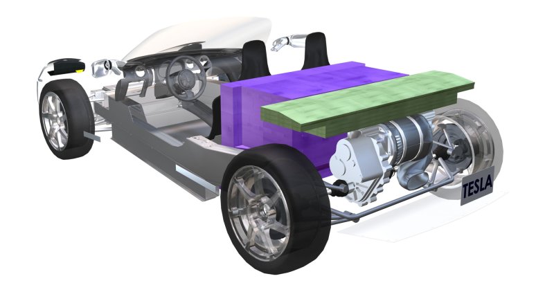 Tesla Roadster электродвигатель