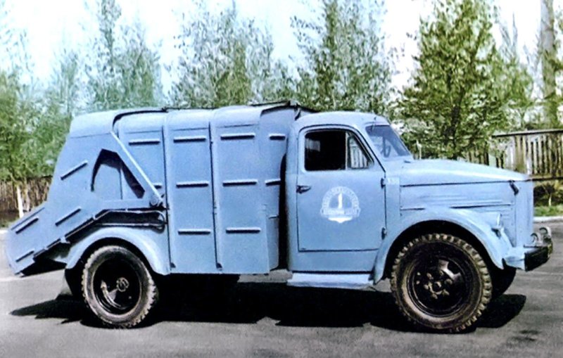 93м ГАЗ 51а мусоровоз