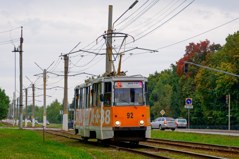 Трамвай 71 605 салон