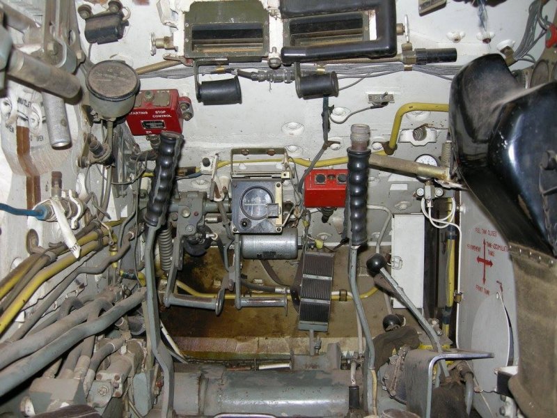 Т-55 внутри танка