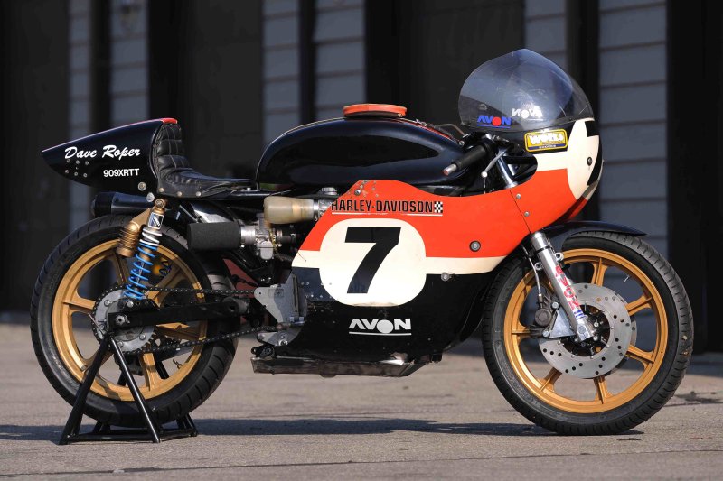 Vintage Harley Racing Wallpaper