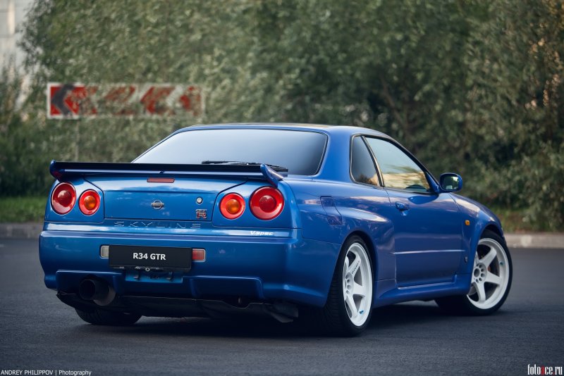 Nissan Skyline GTR r34 белый
