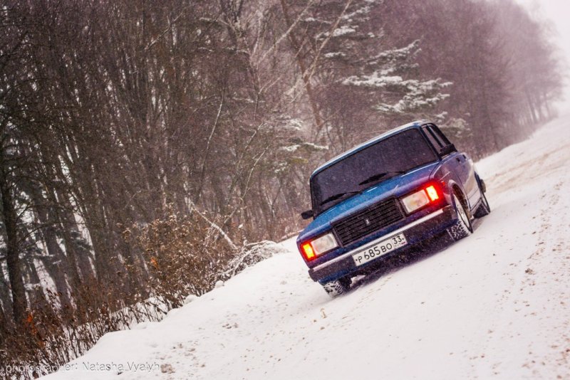 ВАЗ 2107 БПАН зимой