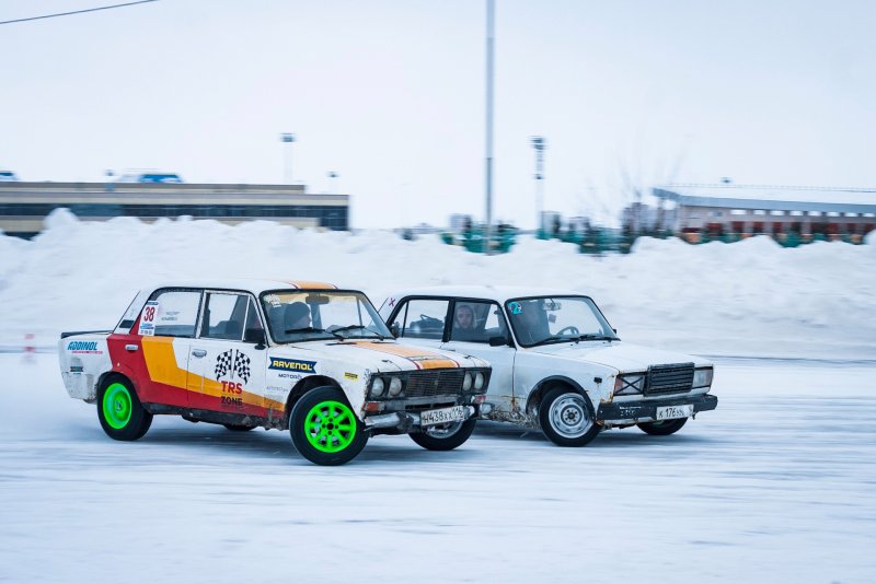 ВАЗ 2107 зимний дрифт