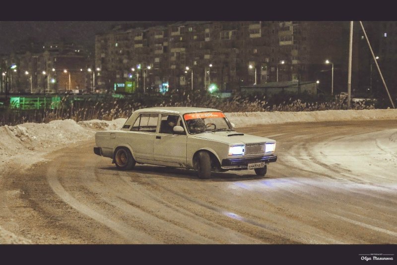 Дрифт ВАЗ 2107 по городу