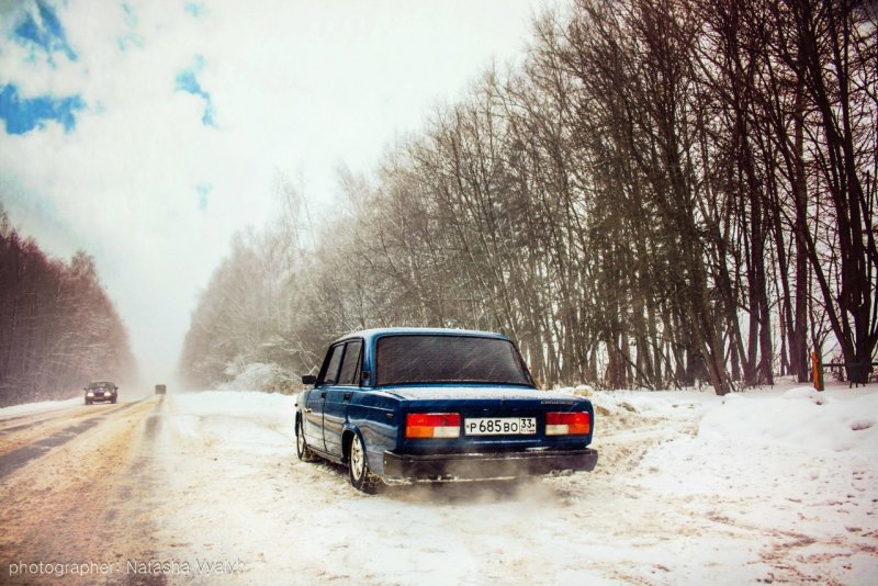 ВАЗ 2107 зимняя