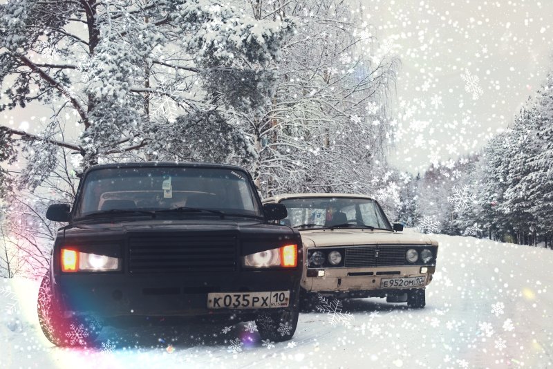 ВАЗ 2107 зимняя