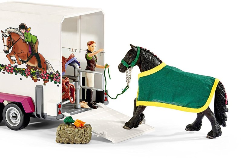 Игровой набор Schleich пикап с конным прицепом 42346