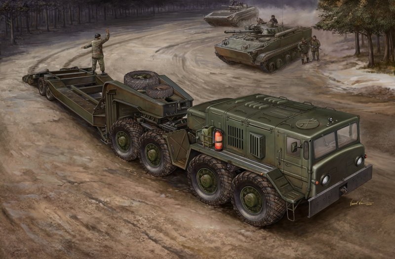 МАЗ военный тягач 537