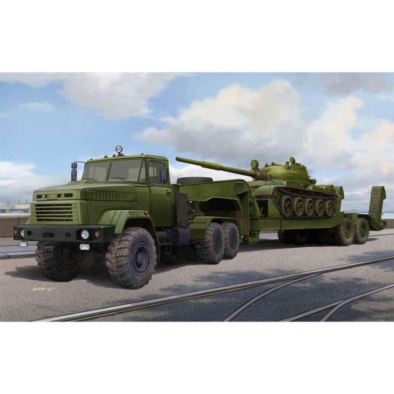 85513 HOBBYBOSS 1/35 Ukraine KRAZ-6446 tractor with maz/CHMZAP-5247g