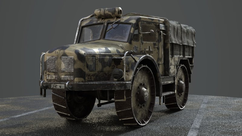 Колесный тягач rso