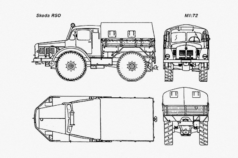 Тягач Skoda Radschlepper OST (rso)
