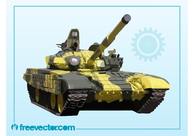 Военные российские танки вектор