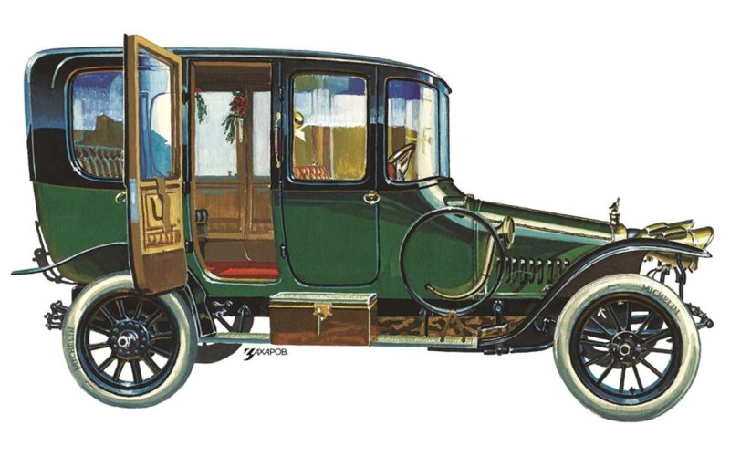 Грузовик Руссо Балт 1913