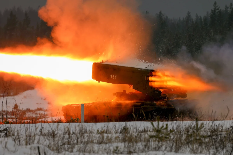 Тяжёлая огнемётная система ТОС-1а Солнцепек