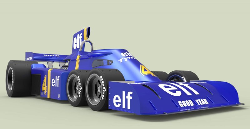 Шестиколесный Тирелл формула 1