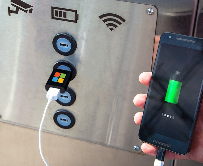 Уличные зарядные станции USB