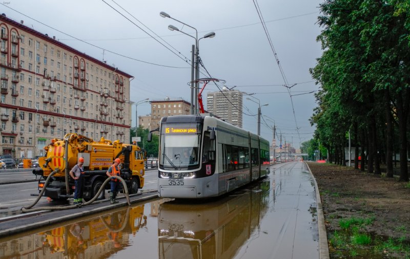 Электрический трамвай в Москве