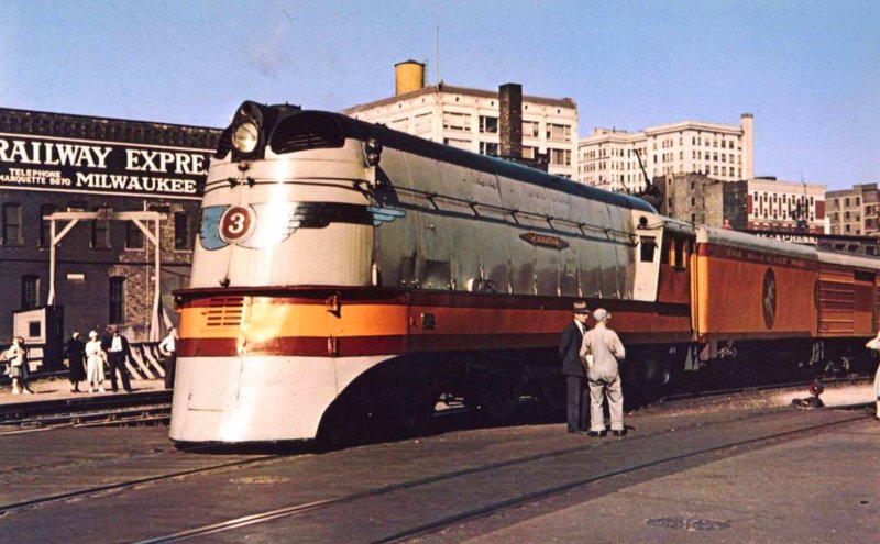 Milwaukee Road locomotive модели поездов