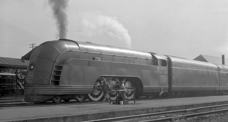Паровоз стримлайнер Mercury 1936